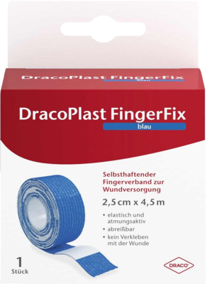 DRACOPLAST FingerFix 2,5 cmx4,5 m m.Wundk.blau 1 St von Dr. Ausb�ttel & Co. GmbH