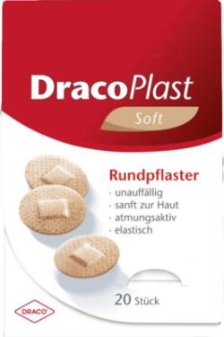 DRACOPLAST Soft Pflaster 2,2 cm rund hautf. 20 St von Dr. Ausb�ttel & Co. GmbH