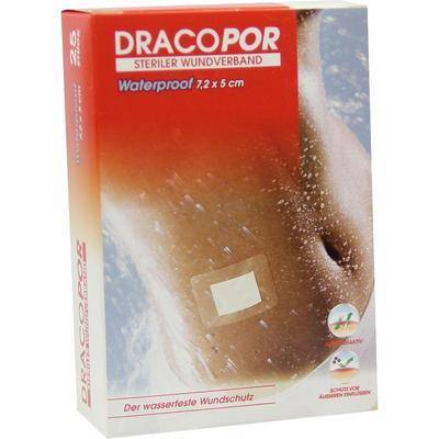 DRACOPOR waterproof Wundverband 5x7,2 cm steril 25 St von Dr. Ausb�ttel & Co. GmbH