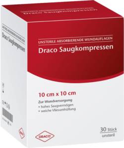 SAUGKOMPRESSEN unsteril 10x10 cm Draco 30 St von Dr. Ausb�ttel & Co. GmbH