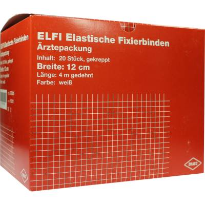 DRACOELFI elast.Fixierbinde 12 cmx4 m gekreppt 20 St Binden von Dr. Ausbüttel & Co. GmbH