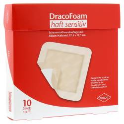 "DRACOFOAM Haft sensitiv Schaumst.Wund.12,5x12,5 cm 10 Stück" von "Dr. Ausbüttel & Co. GmbH"