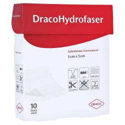 "DRACOHYDROFASER 5x5 cm gelbildender Faserverband 10 Stück" von "Dr. Ausbüttel & Co. GmbH"