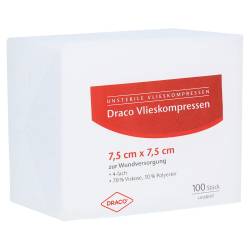 VLIESSTOFF-KOMPRESSEN 7,5x7,5 cm unsteril 100 St Kompressen von Dr. Ausbüttel & Co. GmbH