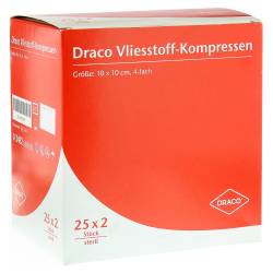 "VLIESSTOFF-KOMPRESSEN steril 10x10 cm 4fach 25x2 Stück" von "Dr. Ausbüttel & Co. GmbH"