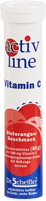 ACTIVLINE Vitamin C Blutorange Brausetabletten von Dr. B. Scheffler Nachf. GmbH & Co. KG