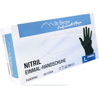 Dr. Berger Nitril Einmalhandschuhe latex- und puderfrei Schwarz Gr. L von Dr. Berger