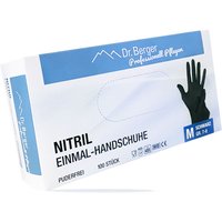 Dr. Berger Nitril Einmalhandschuhe latex- und puderfrei Schwarz Gr. M von Dr. Berger