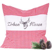 Zirbenkissen Vichy Rot 30 x 30 cm von Dr. Berger