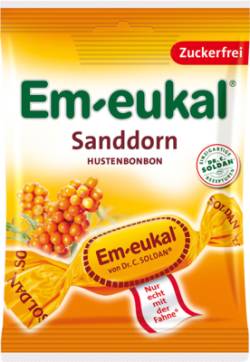 EM-EUKAL Bonbons Sanddorn zuckerfrei 75 g von Dr. C. SOLDAN GmbH