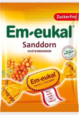 EM-EUKAL Bonbons Sanddorn zuckerfrei 75 g von Dr. C. SOLDAN GmbH