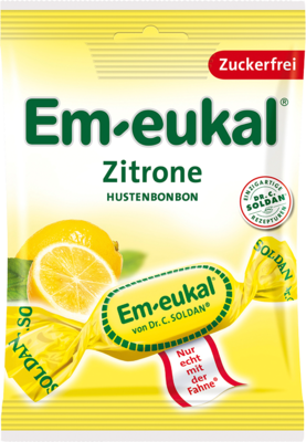 EM-EUKAL Bonbons Zitrone zuckerfrei 75 g von Dr. C. SOLDAN GmbH