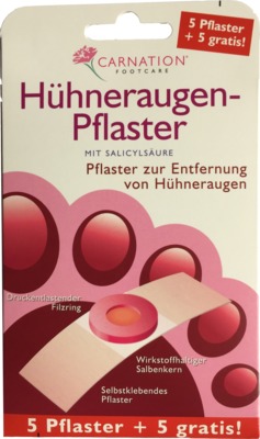 CARNATION Hühneraugen-Pflaster 5+5 gratis von Dr. Dagmar Lohmann Pharma + Medical GmbH