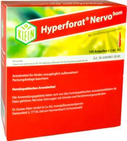 HYPERFORAT Nervohom Injektionsl�sung 100X2 ml von Dr. Gustav Klein GmbH & Co. KG