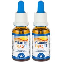 Dr. Jacob's Vitamin D3K2 Öl 800 Ie/20 mcg D3+K2 640 Tropfen vegetarisch von Dr. Jacob's