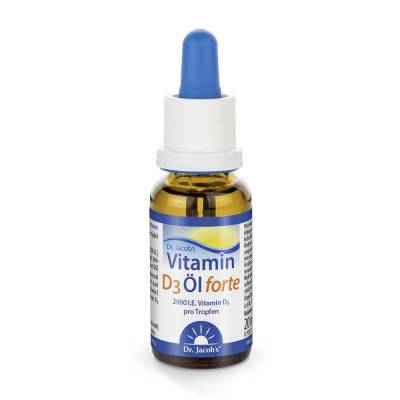 Dr. Jacob's Vitamin D3 Öl forte 2000 IE von Dr. Jacob's Medical GmbH