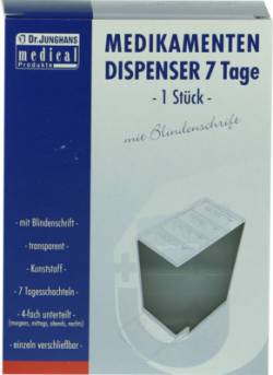 MEDIKAMENTENDISPENSER 7 Tage wei� trans.Blind. 1 St von Dr. Junghans Medical GmbH