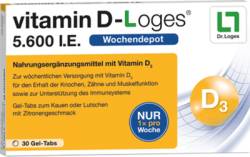 VITAMIN D-LOGES 5.600 I.E. Wochendepot Kautabl. 39 g von Dr. Loges + Co. GmbH