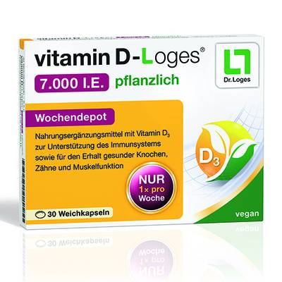 VITAMIN D-LOGES 7.000 I.E. pflanzlich Wochendepot 8,5 g von Dr. Loges + Co. GmbH