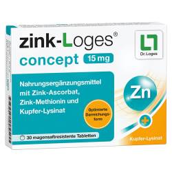 "ZINK-LOGES concept 15 mg magensaftres.Tabletten 30 Stück" von "Dr. Loges + Co. GmbH"