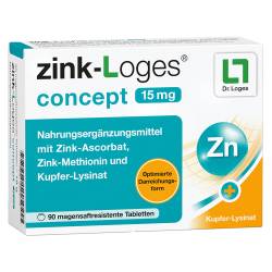 "ZINK-LOGES concept 15 mg magensaftres.Tabletten 90 Stück" von "Dr. Loges + Co. GmbH"