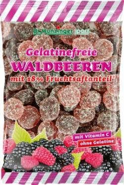 Gelatinefreie Waldbeeren mit 18% Fruchtsaftanteil von Dr. Munzinger Sport GmbH & Co. KG