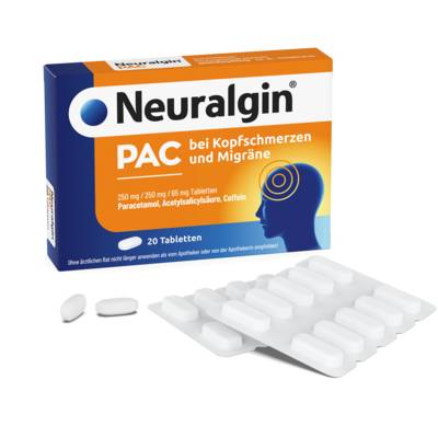 NEURALGIN PAC bei Kopfschmerzen und Migr�ne Tabl. 20 St von Dr. Pfleger Arzneimittel GmbH