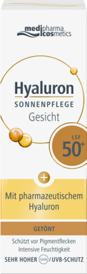 HYALURON SONNENPFLEGE Gesicht Creme LSF 50+ get�nt 50 ml von Dr. Theiss Naturwaren GmbH