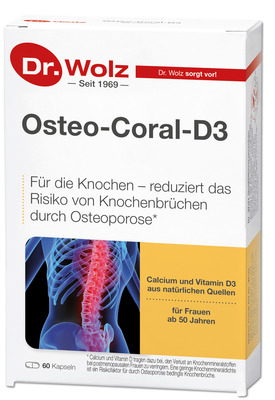 OSTEO CORAL D3 Dr.Wolz Kapseln 38 g von Dr. Wolz Zell GmbH