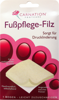 CARNATION Fu�pflege-Filz 1 St von Dr.Dagmar Lohmann pharma + medical GmbH