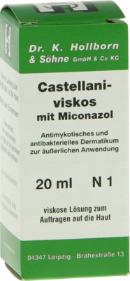 CASTELLANI viskos m. Miconazol L�sung 20 ml von Dr.K.Hollborn & S�hne GmbH & Co. KG