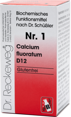 BIOCHEMIE 1 Calcium fluoratum D 12 Tabletten 200 St von Dr.RECKEWEG & Co. GmbH