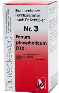 BIOCHEMIE 3 Ferrum phosphoricum D 12 Tabletten 200 St von Dr.RECKEWEG & Co. GmbH