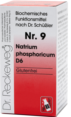 BIOCHEMIE 9 Natrium phosphoricum D 6 Tabletten 200 St von Dr.RECKEWEG & Co. GmbH
