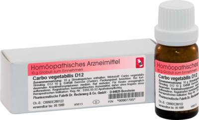 CARBO VEGETABILIS D 12 Globuli 10 g von Dr.RECKEWEG & Co. GmbH