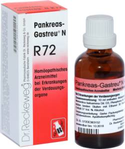 PANKREAS-GASTREU N R72 Mischung 50 ml von Dr.RECKEWEG & Co. GmbH