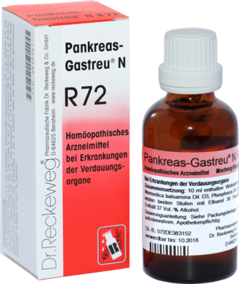 PANKREAS-GASTREU N R72 Mischung 50 ml von Dr.RECKEWEG & Co. GmbH