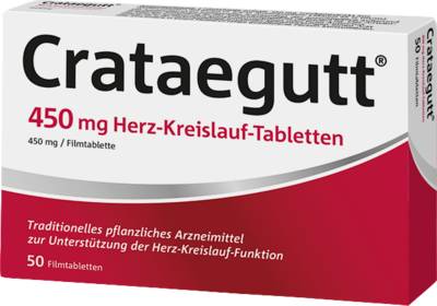 CRATAEGUTT 450 mg Herz-Kreislauf-Tabletten 50 St von Dr.Willmar Schwabe GmbH & Co.KG