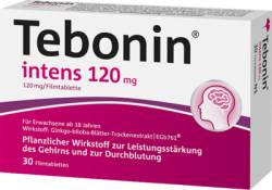 TEBONIN intens 120 mg Filmtabletten 30 St von Dr.Willmar Schwabe GmbH & Co.KG