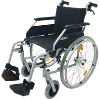 Leichtgewicht-Rollstuhl Drive Medical Litec 2G mit Trommelbremse für Begleiter 46 cm von Drive