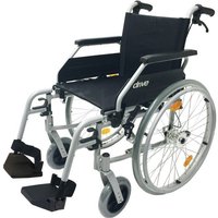 Leichtgewicht-Rollstuhl Drive Medical Litec 2G mit Trommelbremse für Begleiter Sitzbreite 38cm von Drive