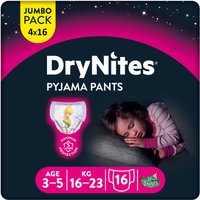 Huggies DryNites Windeln Windelhosen Mädchen 3-5 J. (16-23kg) Monatspack von DryNites