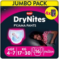 Huggies DryNites Windeln Windelhosen Mädchen 4-7J 17-30kg Jumbo Monatspack von DryNites