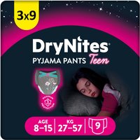 Huggies DryNites Windeln Windelhosen Mädchen 8-15 J (27-57 kg) Monatspack von DryNites