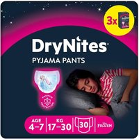 Huggies DryNites Windeln Windelhosen Mädchen 4-7 J. (17-30kg) Monatspack von DryNites