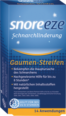 SNOREEZE Schnarchlinderung Gaumenstreifen 14 St von EB Vertriebs GmbH