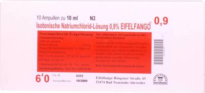 ISOTONISCHE NaCl L�sung 0,9% Eifelfango Inj.-Lsg. 10X10 ml von EIFELFANGO GmbH & Co. KG