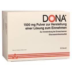 "Dona 1500mg Pulver z. Herstellung einer Lösung z. Einnehmen Pulver zur Herstellung einer Lösung zum Einnehmen 90 Stück" von "EMRA-MED Arzneimittel GmbH"