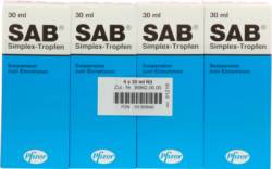 SAB simplex Suspension zum Einnehmen 4X30 ml von EMRA-MED Arzneimittel GmbH