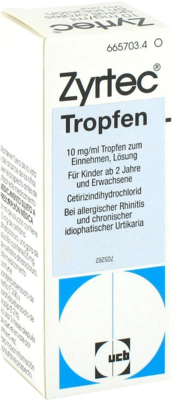 ZYRTEC 10 mg/ml Tropfen 20 ml von EMRA-MED Arzneimittel GmbH